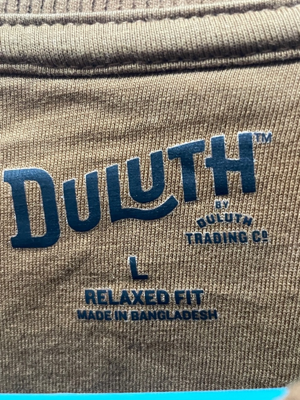 Duluth Trading Co Brown Crewneck with Beaver Logo - Picture 2 of 6